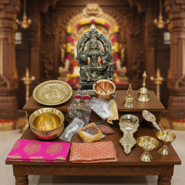 Pooja Kit + Mahalakshmi Idol - Special Offer