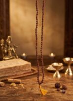 5 Face Natural Rudraksha Mala 6 MM